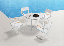 Load image into Gallery viewer, Patio dining set(outdoor dining set for 4; 5 pieces outdoor dining set)